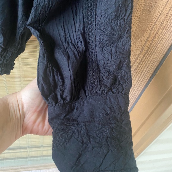 Ultra Pink Black Textured Blouse - Picture 6 of 8